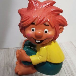 PUMUCKL VINTAGE 1981 GERMAN CARTOON Piggy COIN BANK very RARE